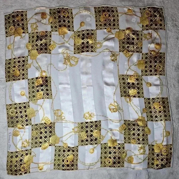 Christian Dior Silk Shawl Scarf - Picture 8 of 16